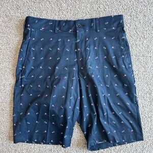 Walter Hagen Blue Flat Front Shorts Athletic Style